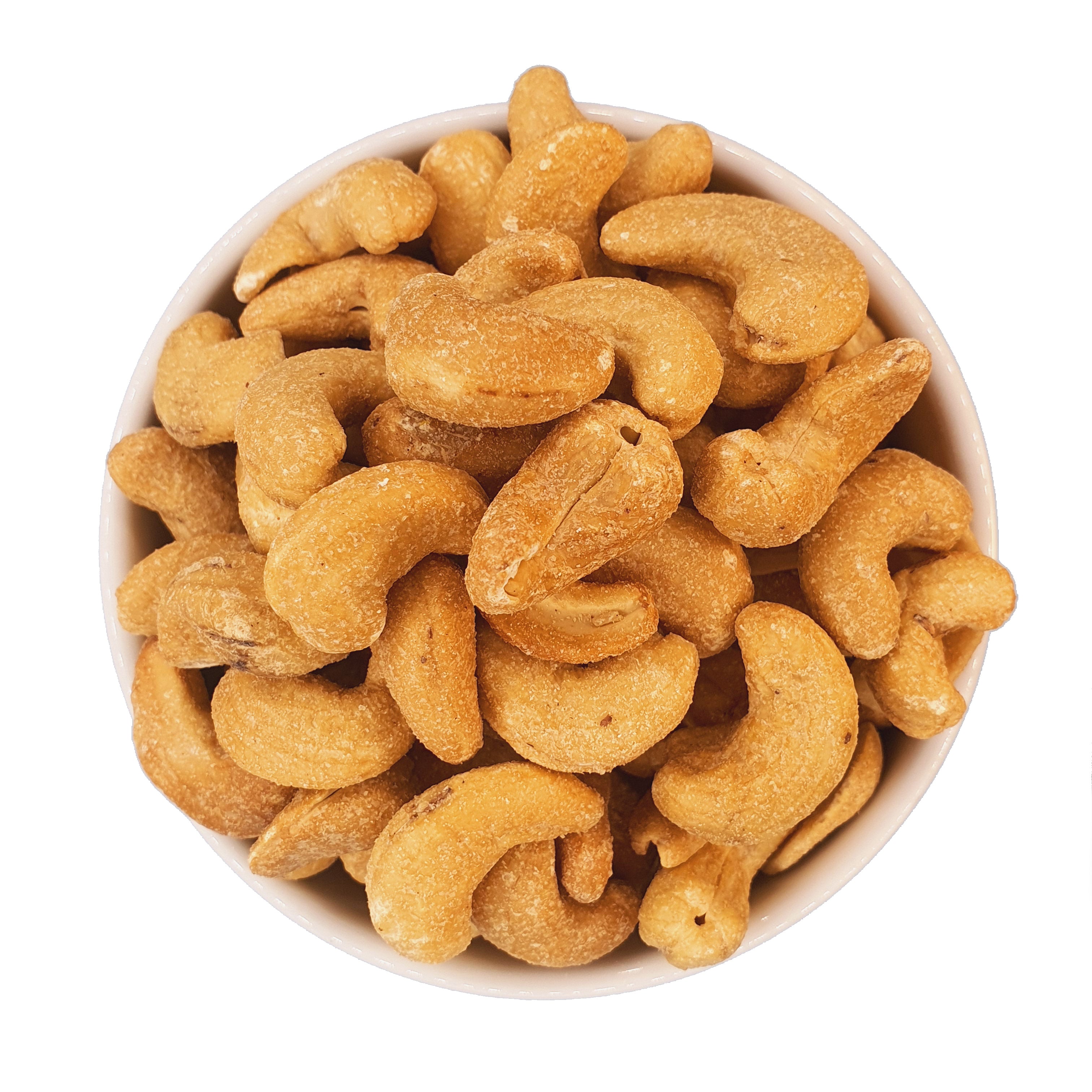 Cashewkerne geröstet & gesalzen 1 kg in Schale von oben